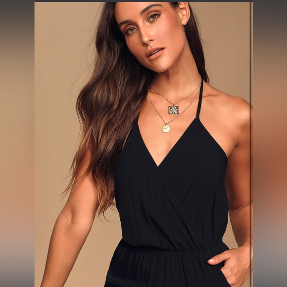 Lulus Black Halter Jumpsuit - Picture 5 of 6